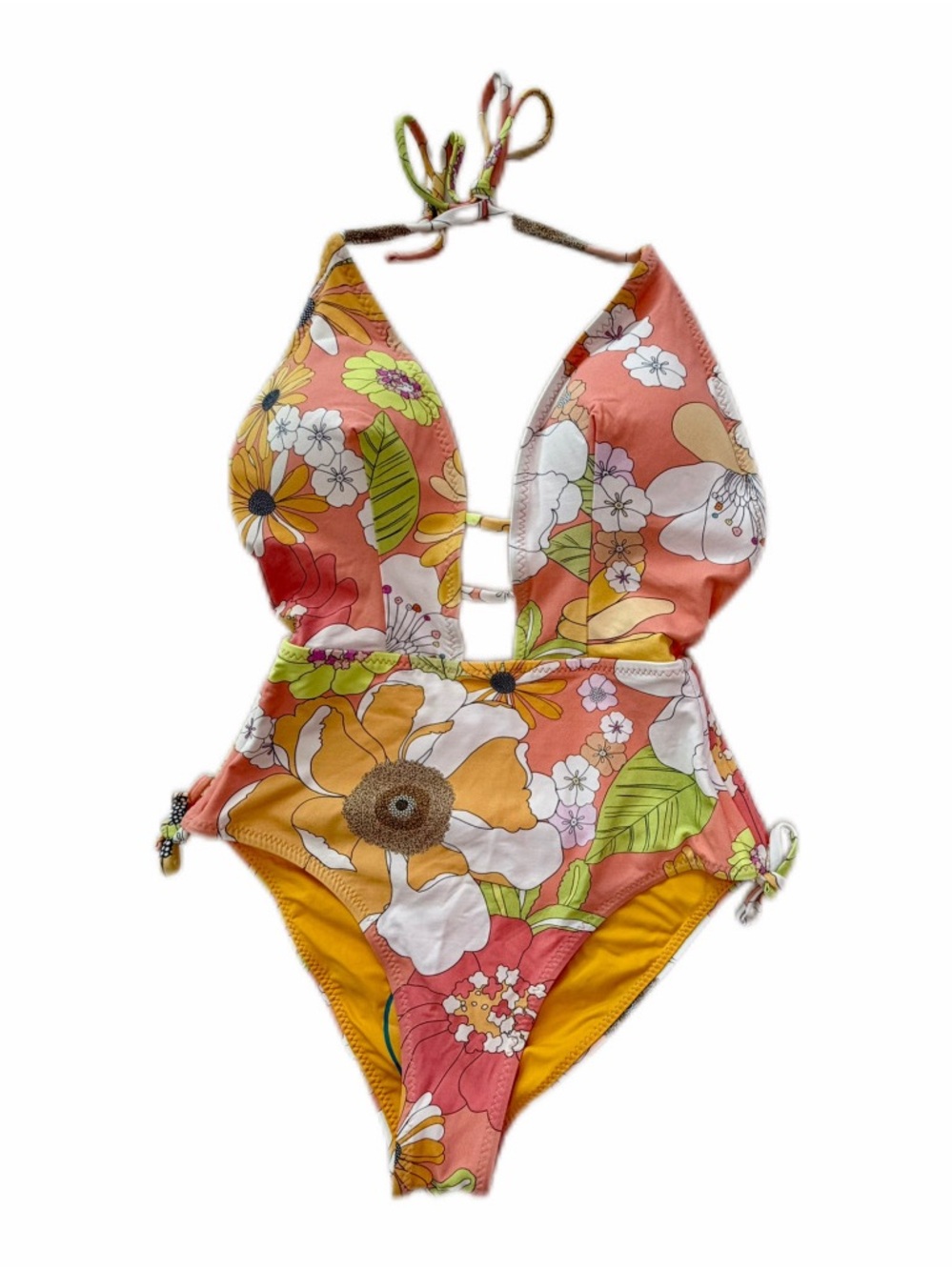 Wet Swimsuit Womens XSmall One Piece Floral Boho Retro Y2K NWT $178